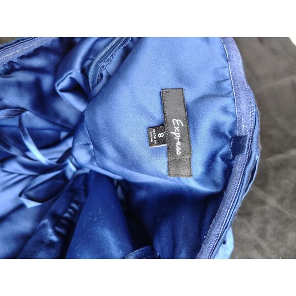 Express Size 8 Cocktail Dress Blue - Picture 2 of 2